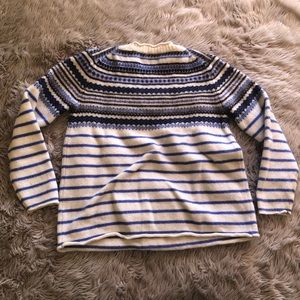 J. Crew Sweaters - J. crew • blue patterned sweater J. Crew Sweaters - J. crew • blue patterned sweater